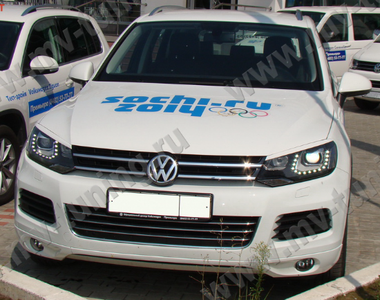 Накладки на фары (реснички) для Volkswagen Touareg (2nd generation) (2010-2015) купить недорого с доставкой в Казань